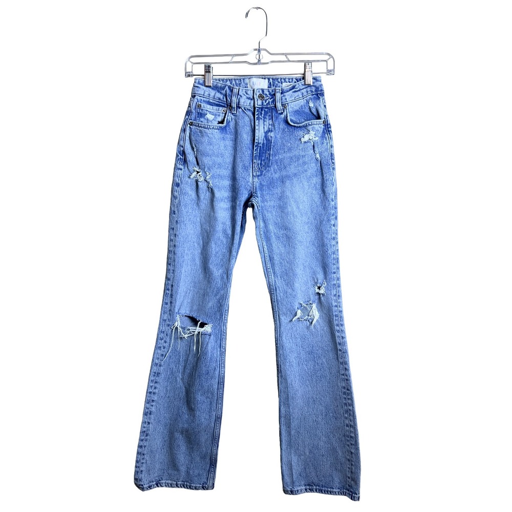 Rails 'Sunset' High‎ Rise Slim Flare Distressed Jeans Size 24 Women's